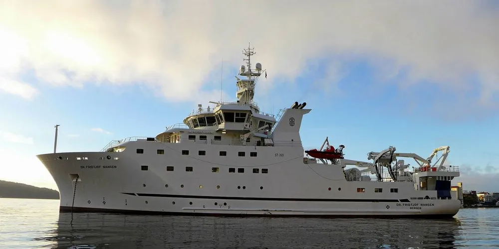 SPLITTER NYTT: Havforskningens nye skip «Dr. Fridtjof Nansen»
