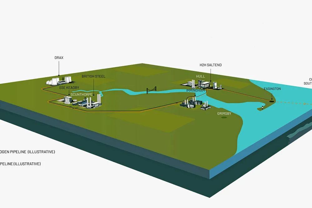 Plan: what the Zero Carbon Humber industrial cluster might look like.