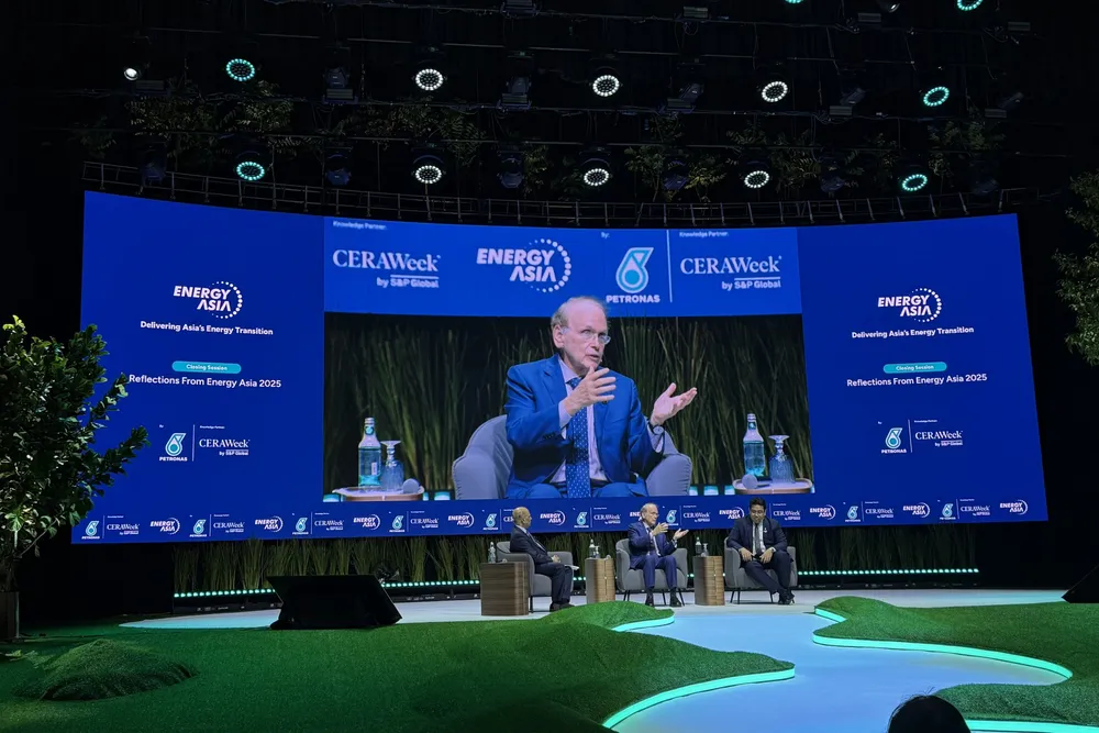 Daniel Yergin speaks at Energy Asia 2025 on Wednesday.
