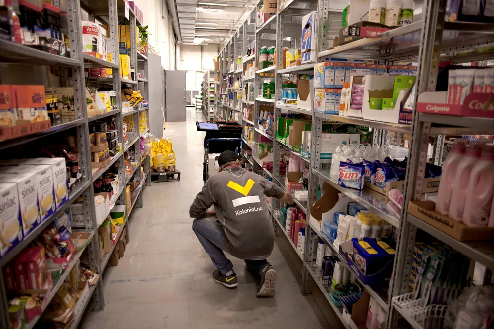Rasmussengruppen har gått inn med en halv milliard i Kolonial.no. Investor Dag Rasmussen tror plukkingen i større grad må automatiseres for at selskapet skal oppnå lønnsomhet. Foto: Javad Parsa