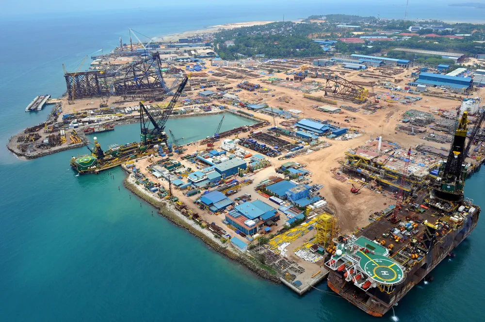 Technical support: McDermott's Batam yard in Indonesia