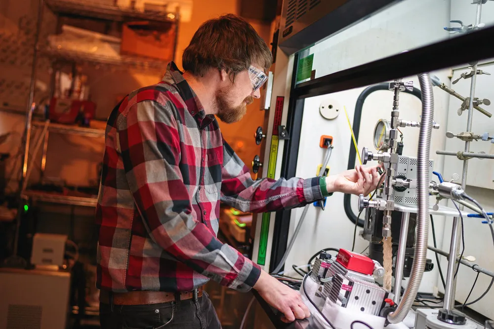 Sandia National Laboratories geosciences engineer working on the hydrogen storage project.