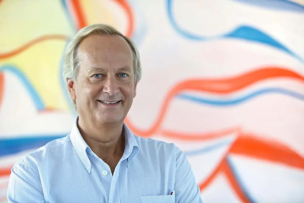 Billionaire Greek shipowner George Economou also feels very much at home around his other passion: art.