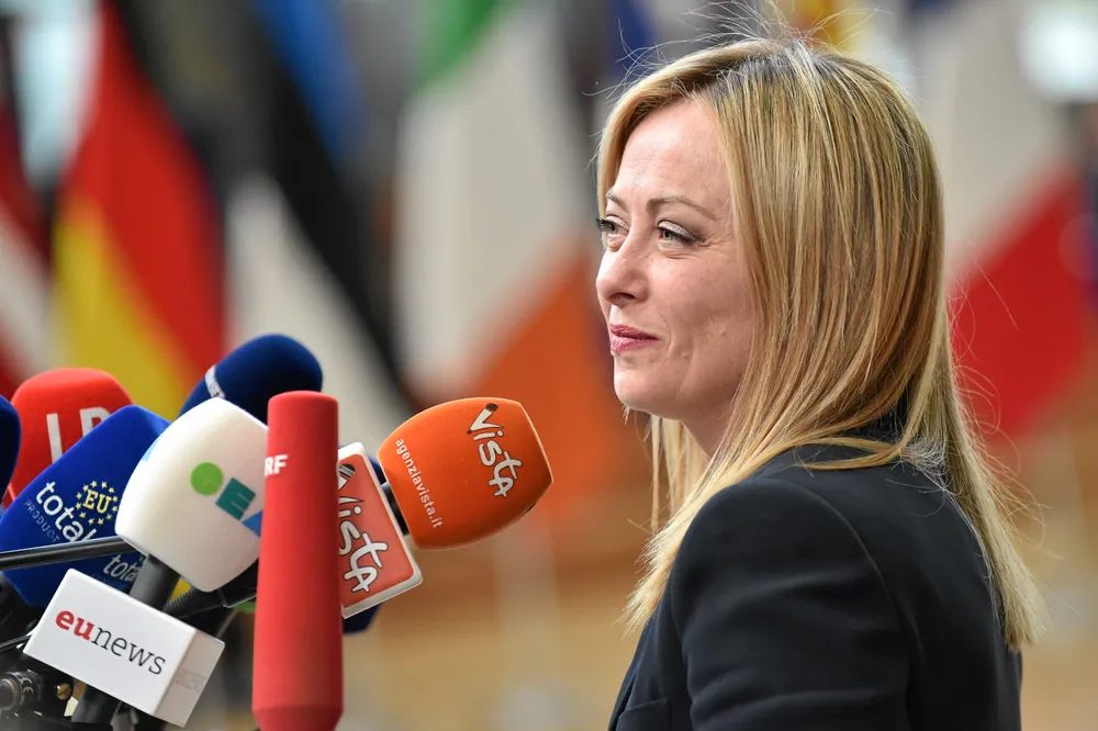 Italian Prime Minister Giorgia Meloni.
