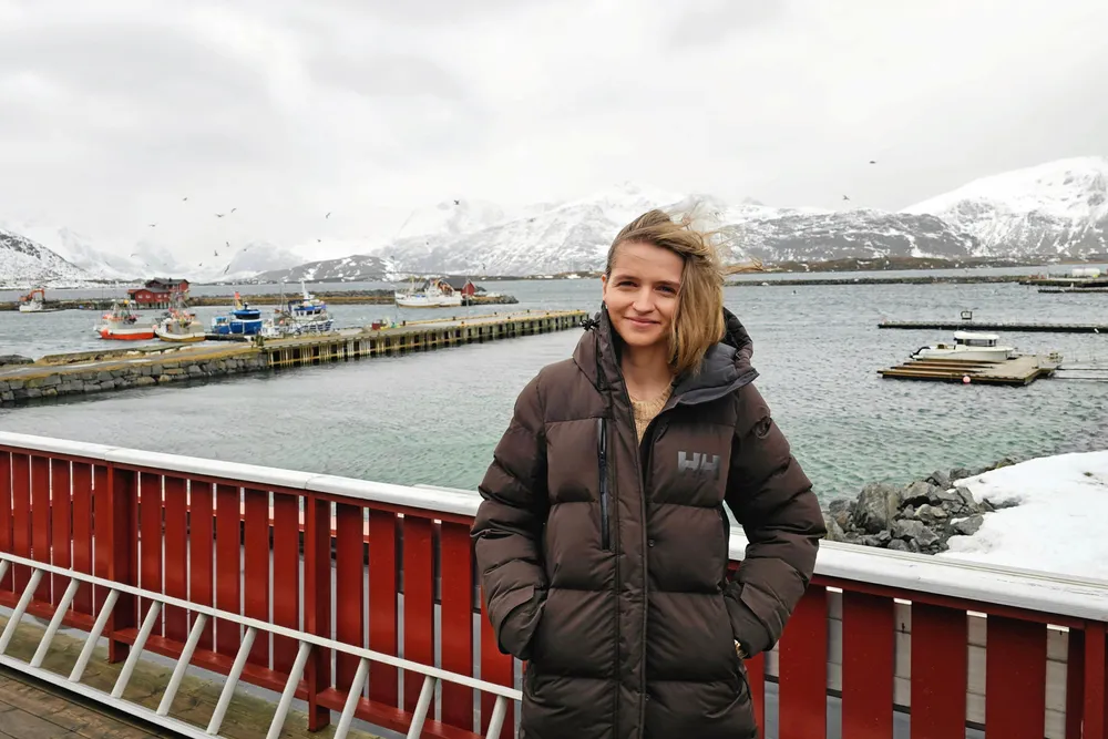 Daglig leder i Norges Kystfiskarlag Hanna Arctander ved sine lokaler på Ramberg 27.02.24.