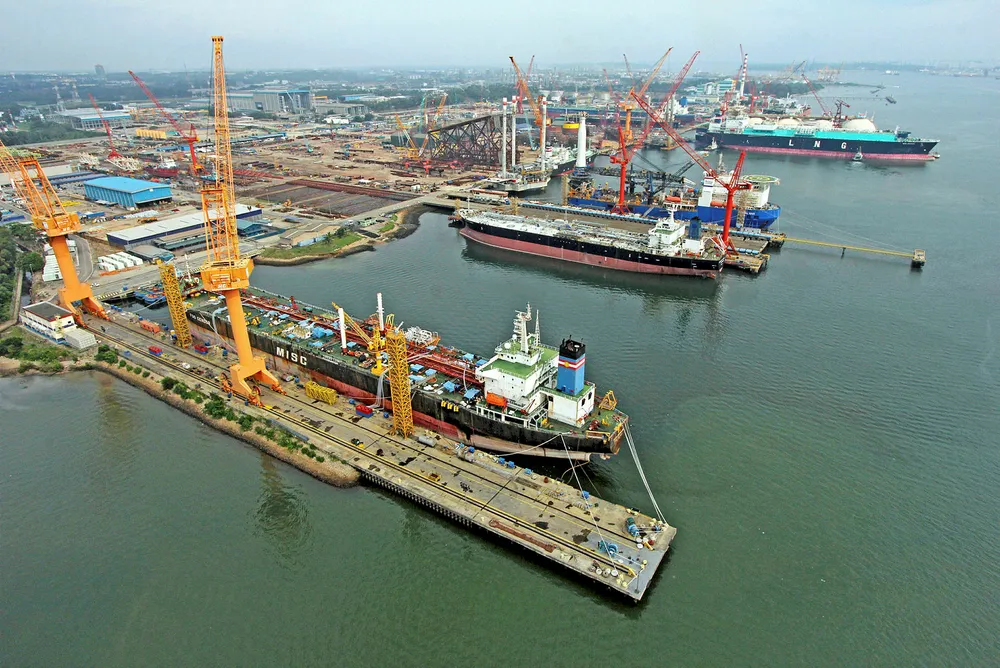 Earlier jobs: MMHE's yard in Johor