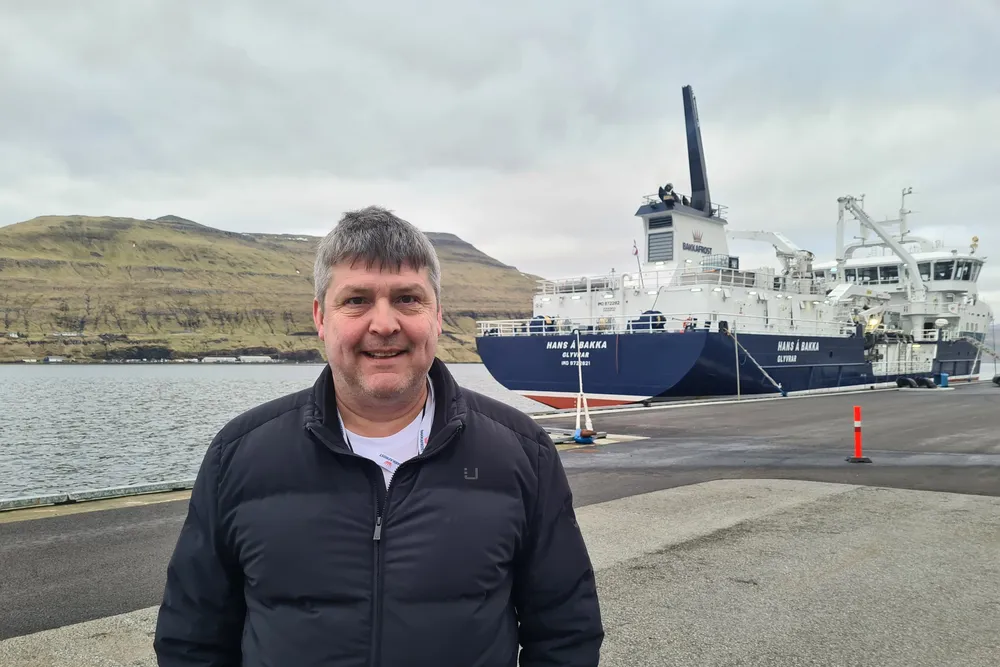 Bengt Rune Strifeldt er stortingsrepresentant for Frp. Her avbildet på Færøyene, som han besøkte på en tur i regi av Sjømat Norge i februar 2023.