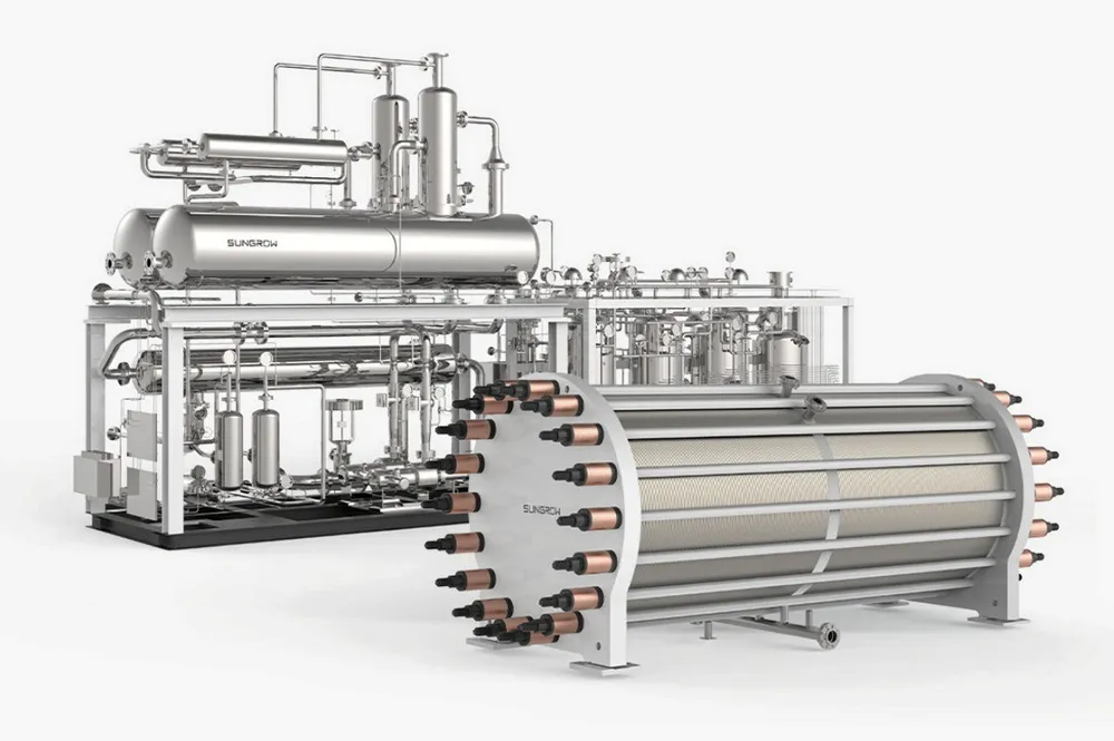 Sungrow's alkaline electrolysis system, the lowest priced among winning bids at the Energy China tender.
