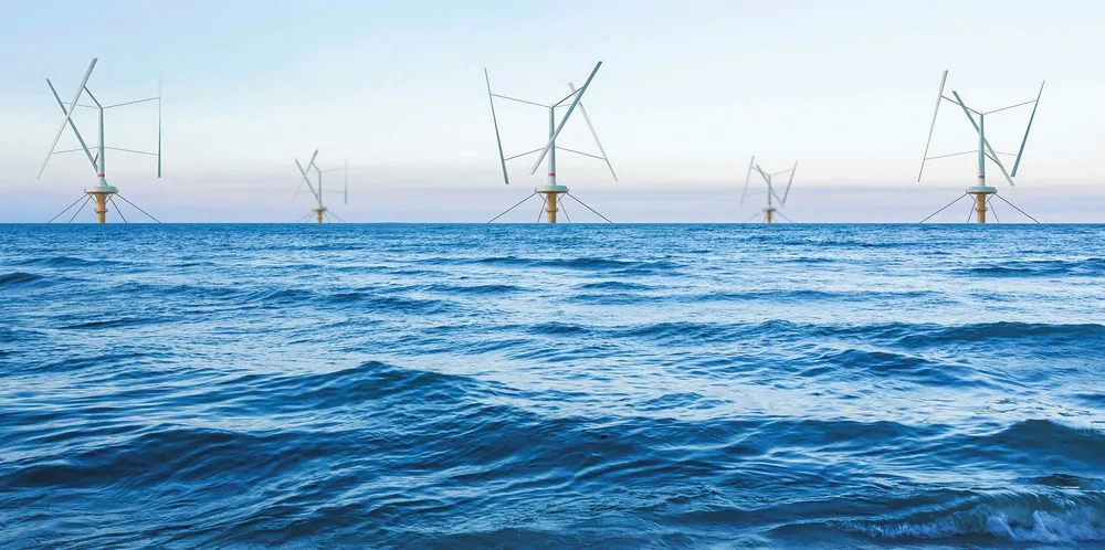 Floating wind power's build-out rate could hinge on next generation designs, such as the SeaTwirl, a prototype of which is slated to be installed off Norway in 2020