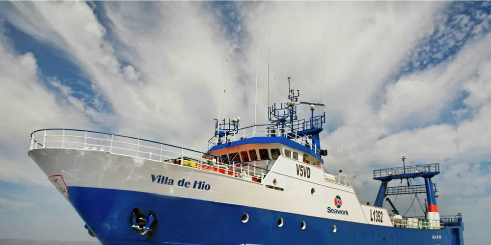 One of Seawork Fish Processors' hake vessels in Namibia.