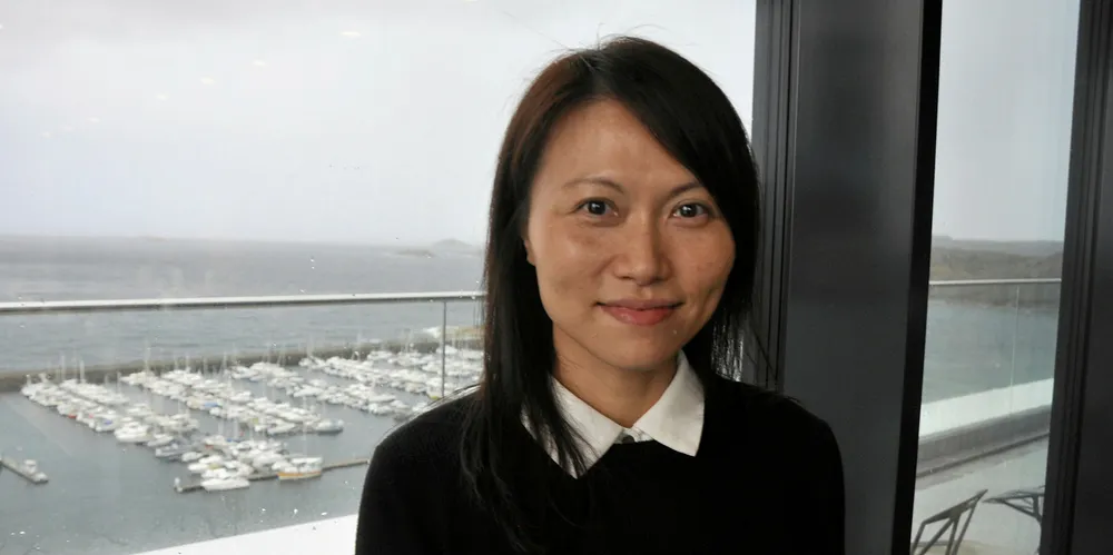 Journalist Xie Juan fra China Business News (CBN) i Shanghai.