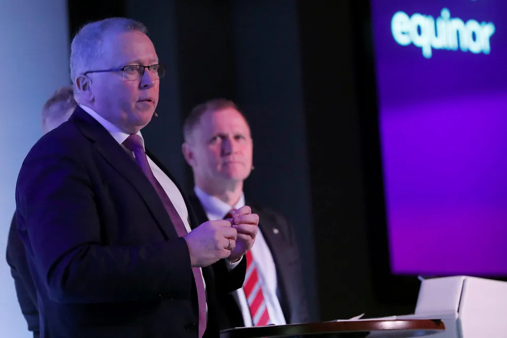 Wisting drive: Equinor chief executive Eldar Saetre