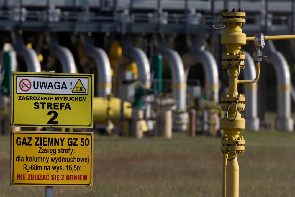 Pipeline of discord: a gas compressor station at a Polish section of the Yamal pipeline, near the town of Wloclawek in Poland.