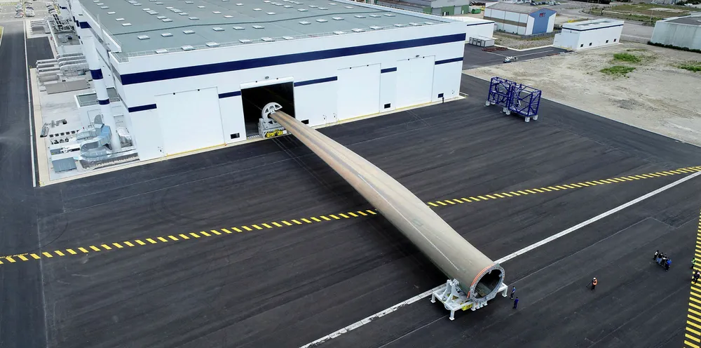 GE Renewable Energy Haliade X prototype's first blade leaves the OEM's Cherbourg, France factory