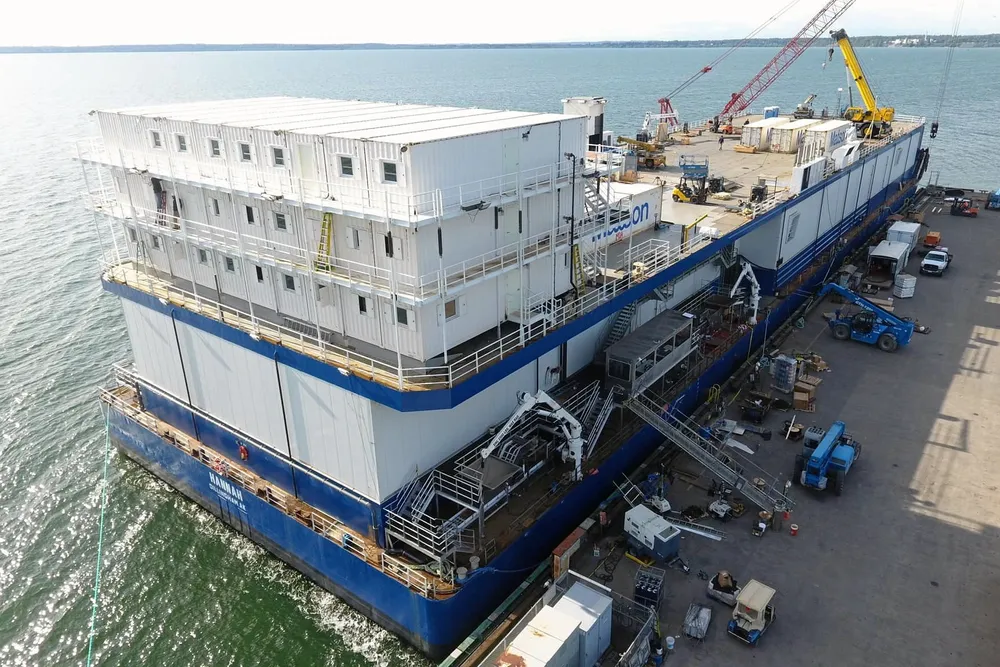 Northline Seafoods barge Hannah is set to head out for Bristol Bay in about a month.