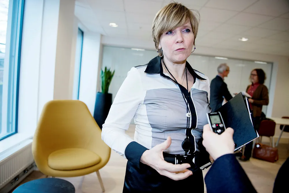 Protester. SSB-sjef Christine Meyer høster en storm av kritikk etter en intern evaluering av kvaliteten på SSBs forskning. Foto: Mikaela Berg