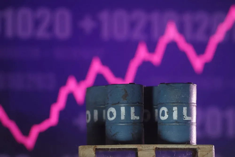 Crude prices have edged higher after two days of steep declines.
