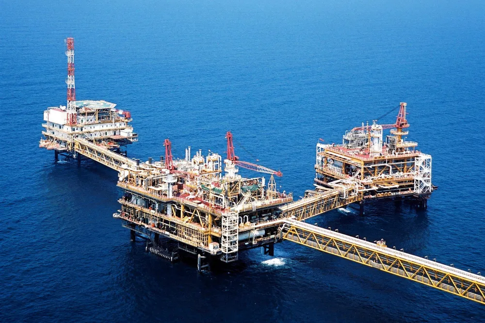 The giant North field offshore Qatar.