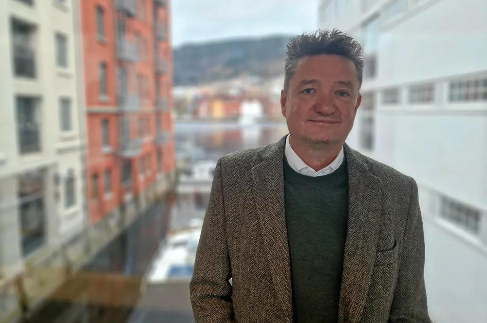 Industridirektør Kyrre Dale i Sjømat Norge under reguleringsmøtet i Bergen i 2024.