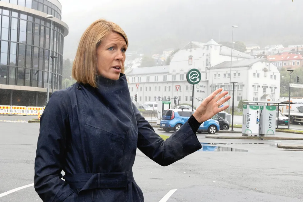 Konsernsjef i Eviny Ragnhild Janbu Fresvik. Her er hun fotografert under et profilintervju i august 2023.