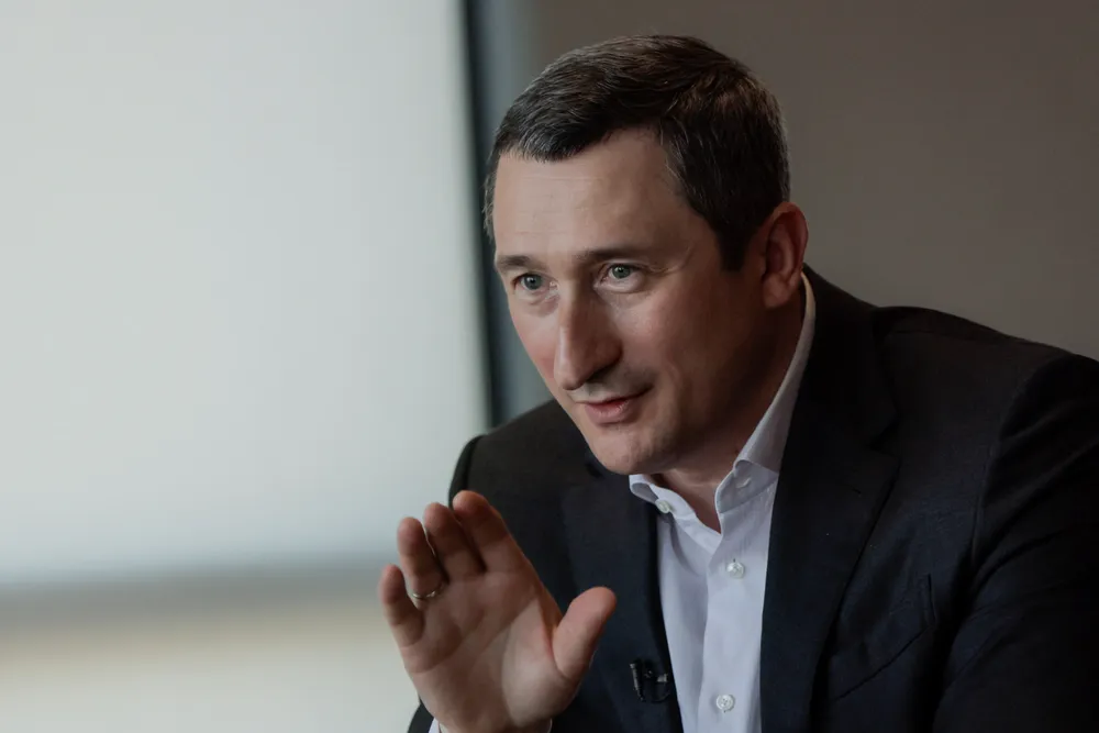 Progress: Naftogaz Ukrainy executive chairman Oleksiy Chernyshov.