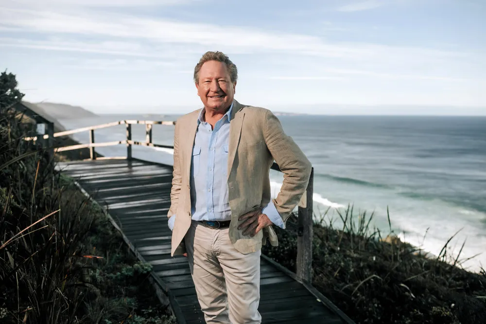 Australian billionnaire Andrew Forrest, also known as 'Twiggy', built his fortune in mining but is now the country's largest investor in renewable energy.