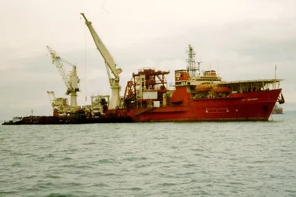 CSO Venturer: at work installing subsea equipment for Anzon's Basker Manta oil development