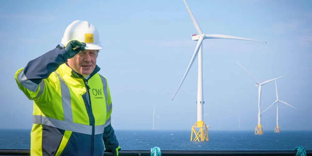 UK Prime Minister Boris Johnson is said to be looking to increase offshore wind goals.