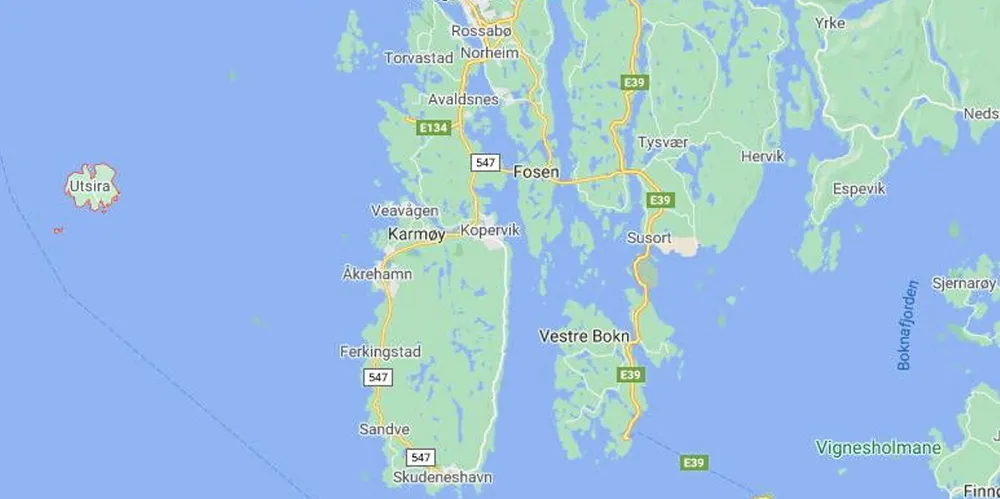 Ulykken skal ha skjedd vest for Karmøy.