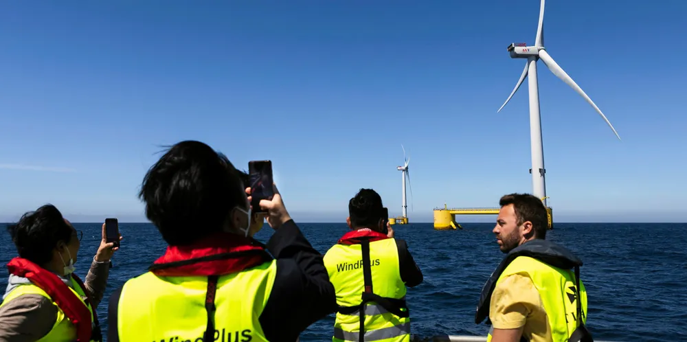 Visit by East-West Power to Ocean Wind's WindFloat pilot array off Portugal