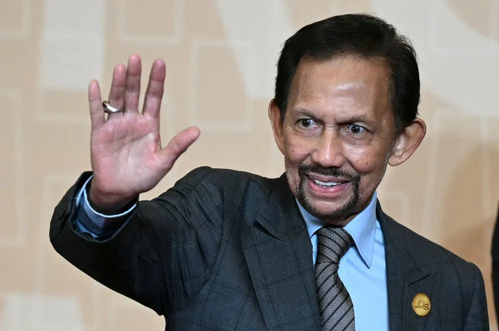 Sultan of Brunei, Hassanal Bolkiah, at the APEC Economic Leaders’ Meeting, Lima, in November 2024.