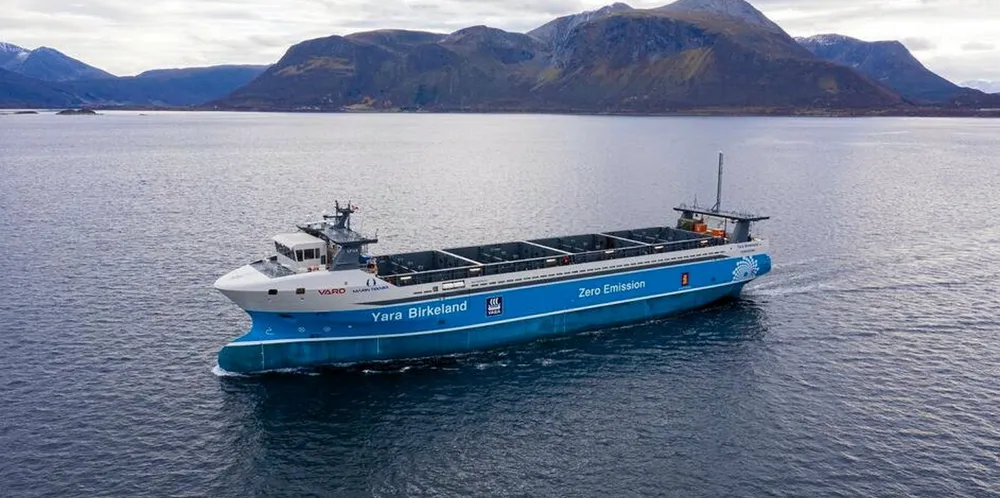 The word's first autonomous ship — Yara Birkeland — is being prepared for Norwegian operations.