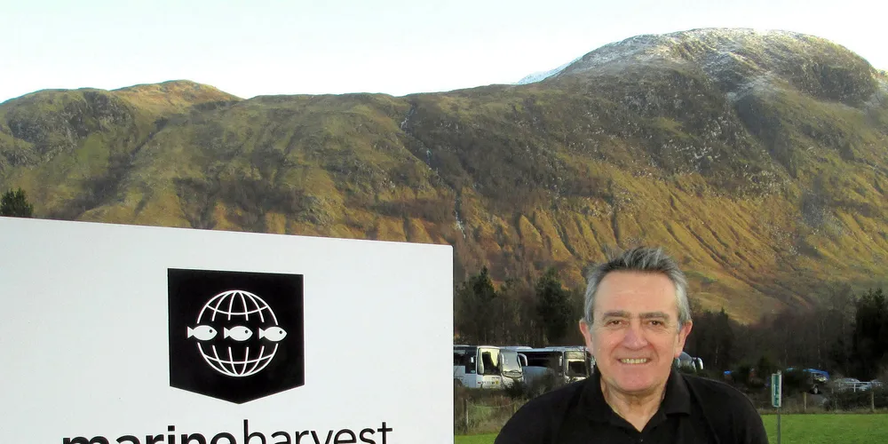Steve Bracken of Marine Harvest Scotland.