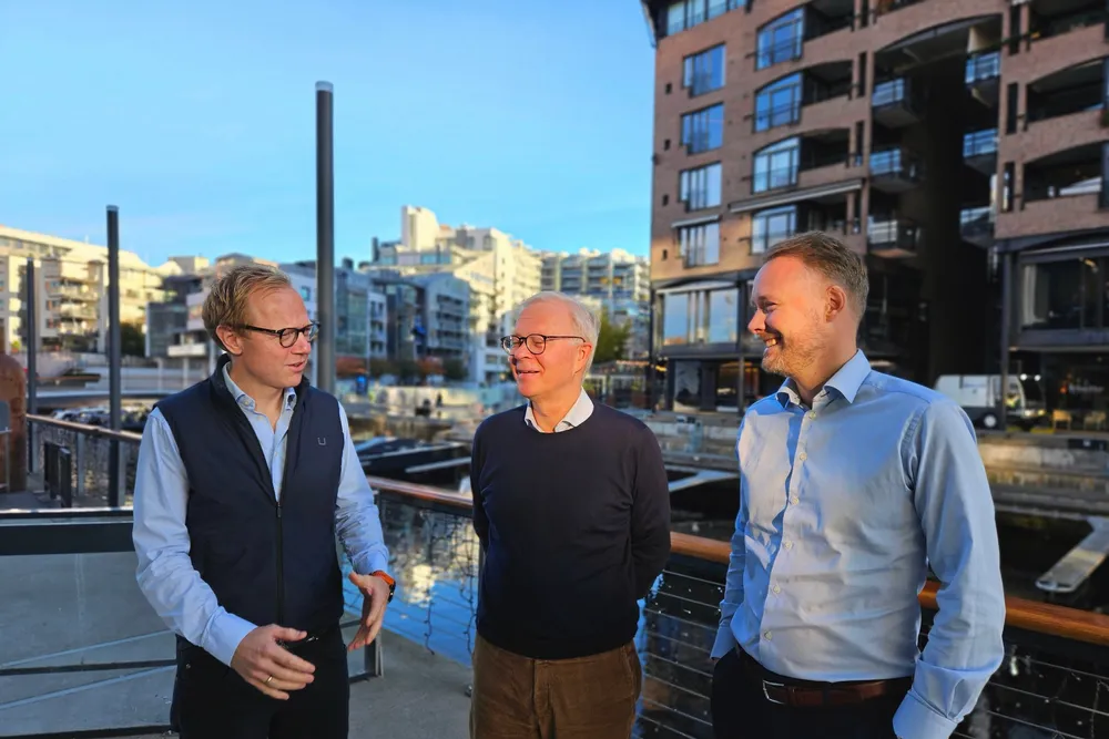 The team at Blue Future Holding: Kristoffer Jordheim, Odd Magne Rodseth and Even Sandnes.