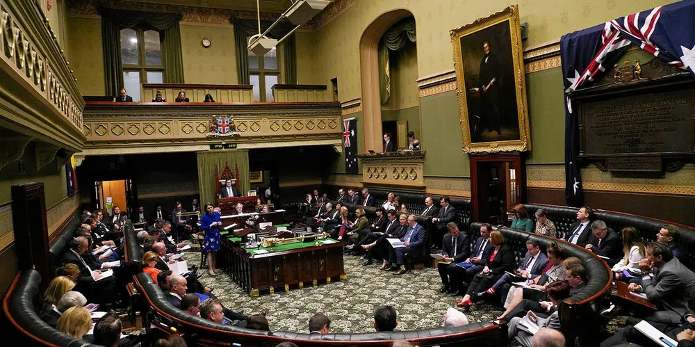 New South Wales' Legislative Assembly, the lower house of the state's parliament.