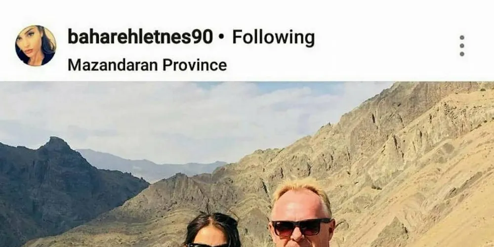 I IRAN: Bahareh Letnes har lagt ut en rekke bilder av seg og Per Sandberg i Iran på Instgram.Foto: Instagram