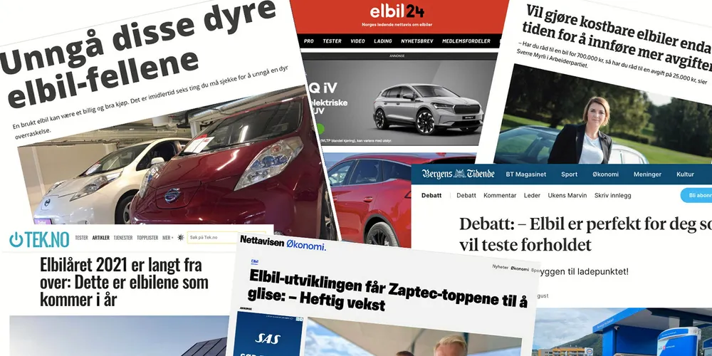 Det ligger an til rekordhøy medieomtale av elbil-tematikk i år.