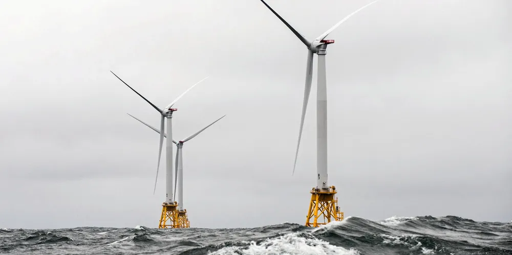 Turbines off Block Island, Rhode Island are part of the first US offshore wind farm. Renewable Strategy is marine coordinator on a second, south of Martha’s Vineyard, Massachusetts.