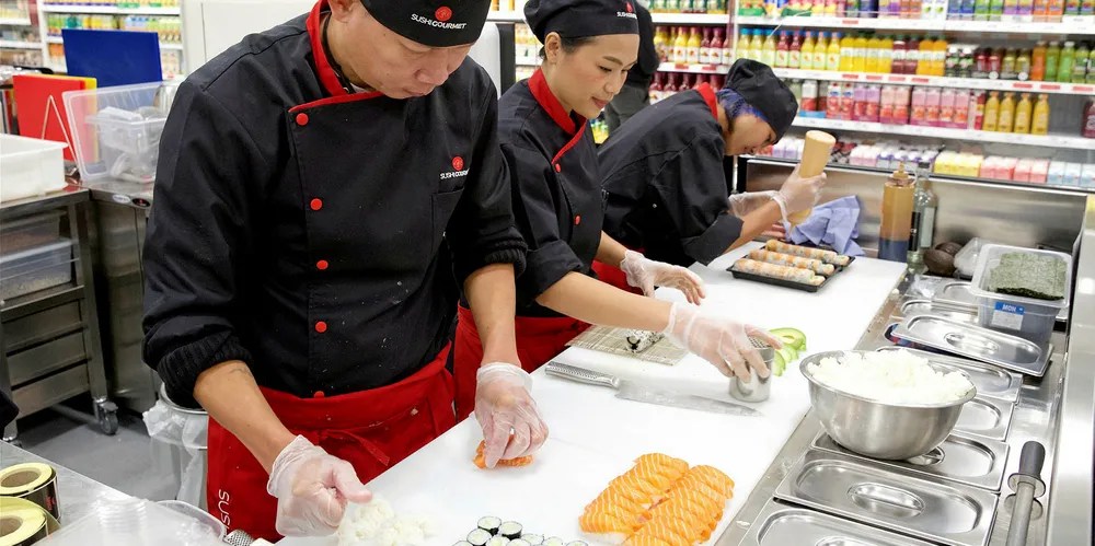 Just keep rolling: Hana Group's instore sushi concept is bringing footfall to UK retailers.