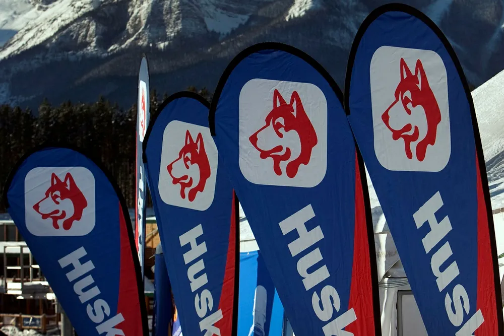 Banners for the Canadian company Husky Energy