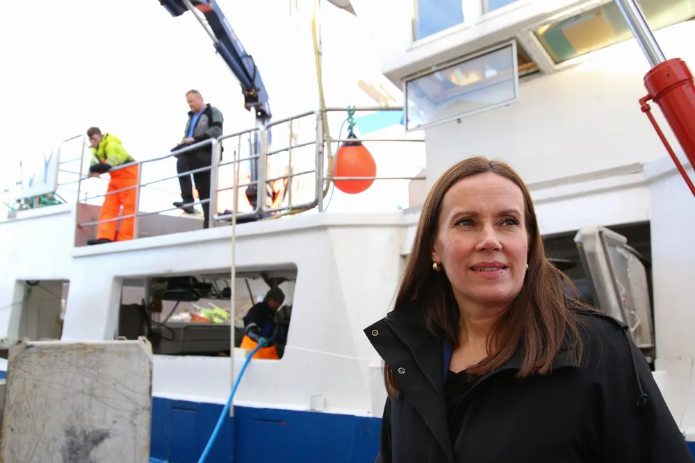 Marianne Sivertsen Næss var nylig på Myre. Torsdag er hun i Bergen, for å presentere havbruksmeldingen.