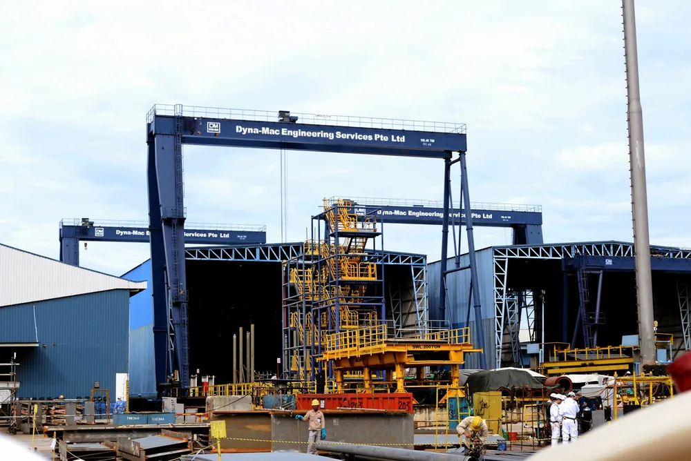 One of Dyna-Mac's fabrication facilities in Singapore.