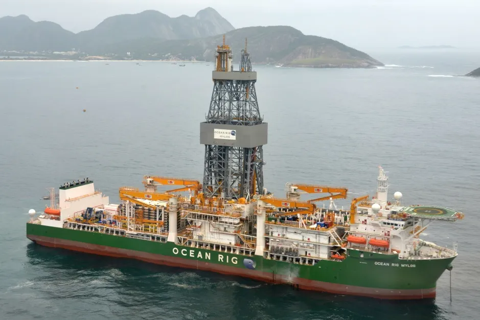 Ocean Rig Mylos: Hit with termination threat off Brazil