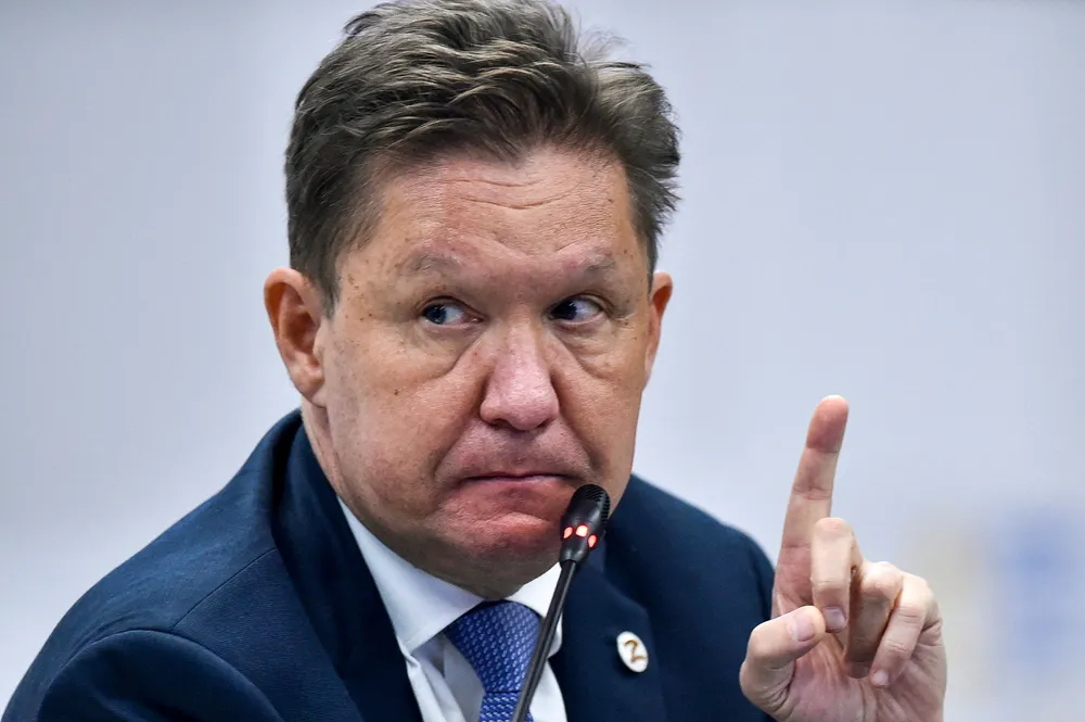 Gazprom executive chairman Alexei Miller.