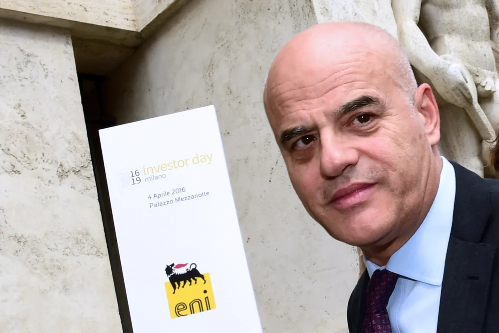 Transforming the company: Eni chief executive Claudio Descalzi.