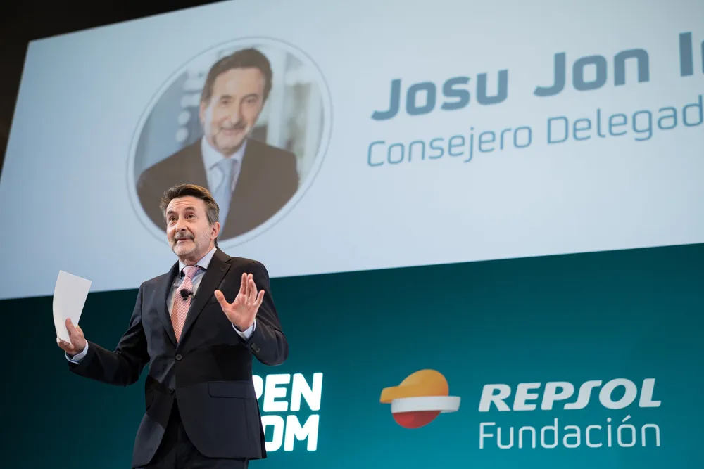 Repsol CEO Josu Jon Imaz speaking at a Repsol event last October.