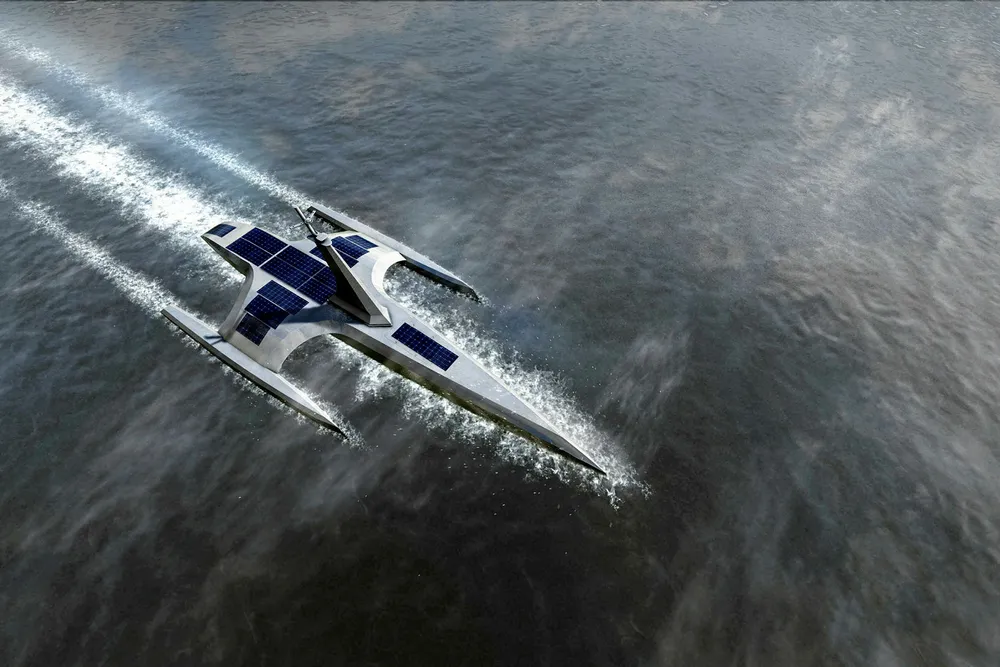 High-tech: the Mayflower Autonomous ship is set to become one of the world’s first fully autonomous, unmanned vessels to cross the Atlantic