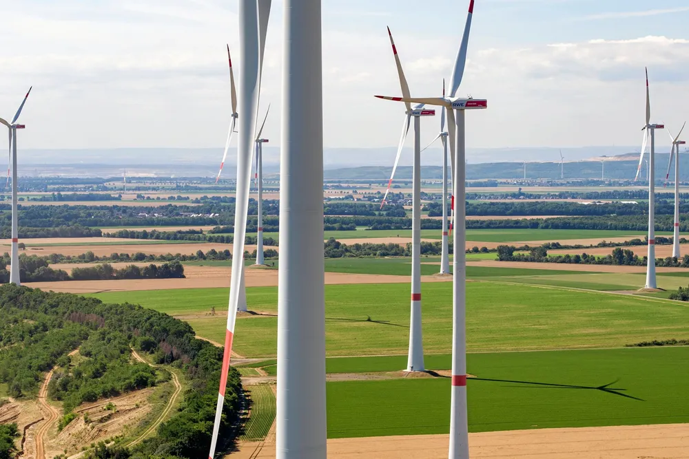 RWE's Königshovener Höhe wind farm in Germany.