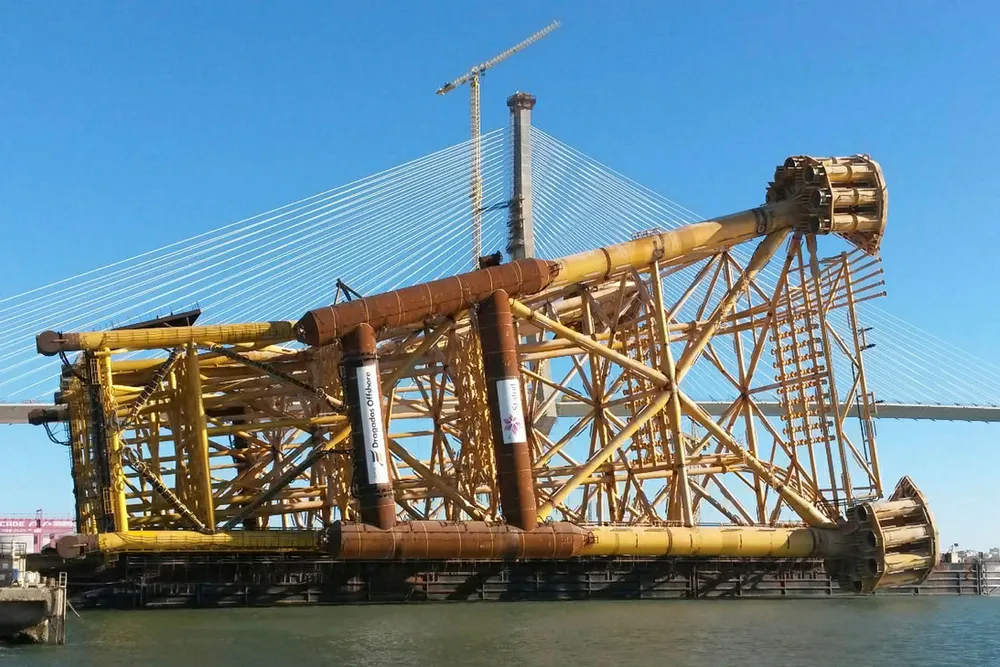 Earlier job: jacket for Mariner platform at Dragados