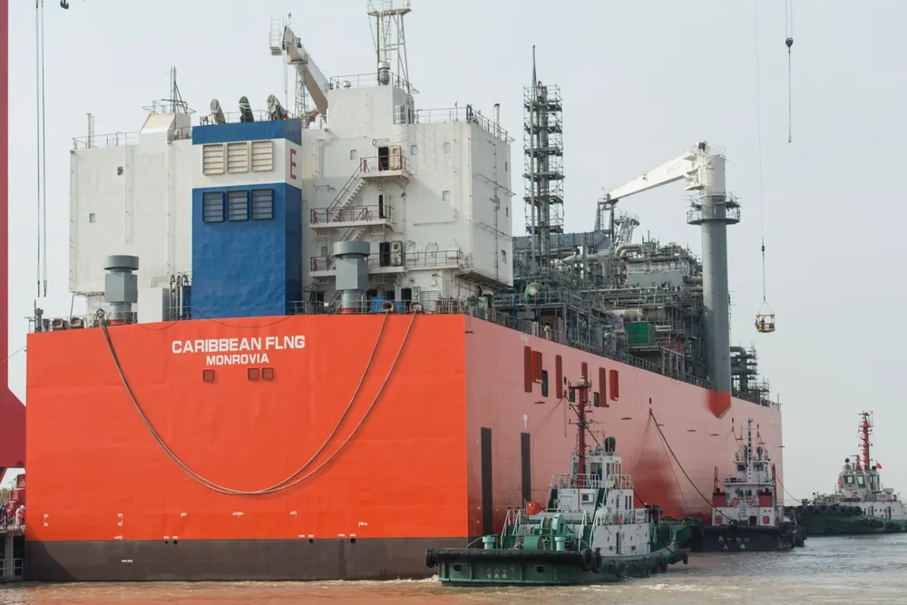 Under commissioning: Caribbean FLNG unit at Wison yard